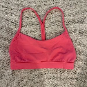 Lululemon pink yoga flow Y bra